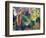 Reh Im Klostergarten, 1912-Franz Marc-Framed Giclee Print