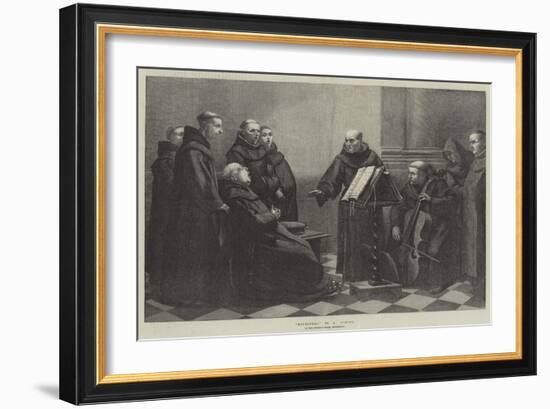 Rehearsal, in the International Exhibition-null-Framed Giclee Print