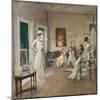 Rehearsal in the Studio (Oil on Canvas)-Edmund Charles Tarbell-Mounted Giclee Print