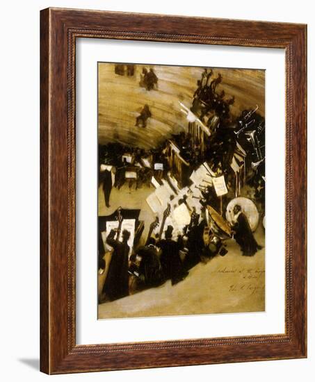 Rehearsal of the Pasdeloup Orchestra at the Cirque D’ Hiver, 1876-John Singer Sargent-Framed Giclee Print