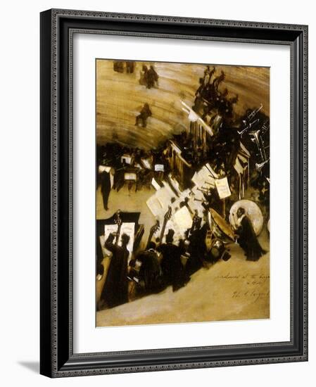 Rehearsal of the Pasdeloup Orchestra at the Cirque D’ Hiver, 1876-John Singer Sargent-Framed Giclee Print