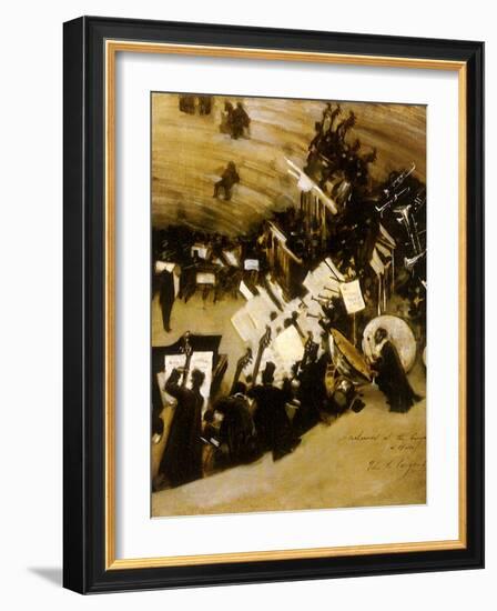 Rehearsal of the Pasdeloup Orchestra at the Cirque D’ Hiver, 1876-John Singer Sargent-Framed Giclee Print