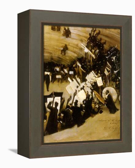 Rehearsal of the Pasdeloup Orchestra at the Cirque D’ Hiver, 1876-John Singer Sargent-Framed Premier Image Canvas