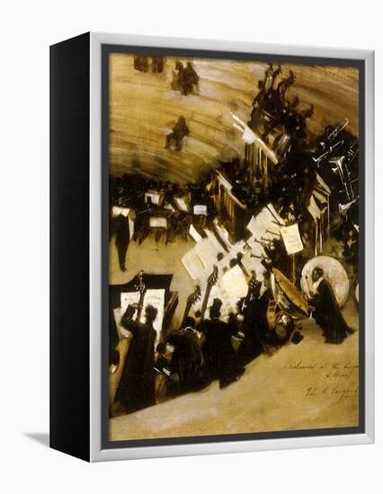Rehearsal of the Pasdeloup Orchestra at the Cirque D’ Hiver, 1876-John Singer Sargent-Framed Premier Image Canvas