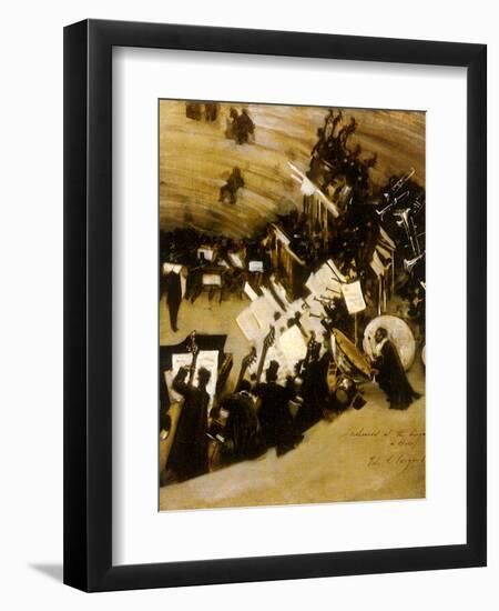 Rehearsal of the Pasdeloup Orchestra at the Cirque D’ Hiver, 1876-John Singer Sargent-Framed Giclee Print