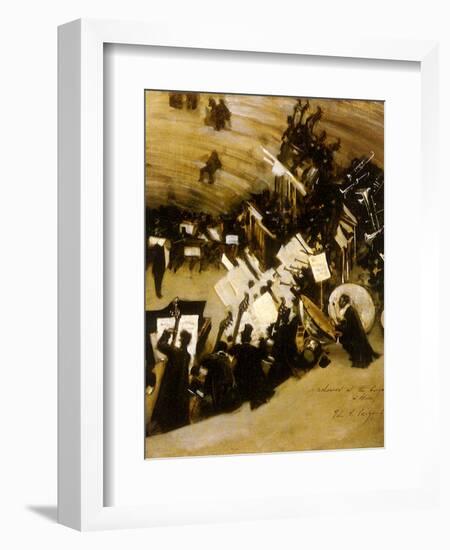 Rehearsal of the Pasdeloup Orchestra at the Cirque D’ Hiver, 1876-John Singer Sargent-Framed Giclee Print