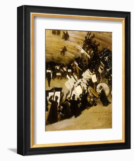 Rehearsal of the Pasdeloup Orchestra at the Cirque D’ Hiver, 1876-John Singer Sargent-Framed Giclee Print