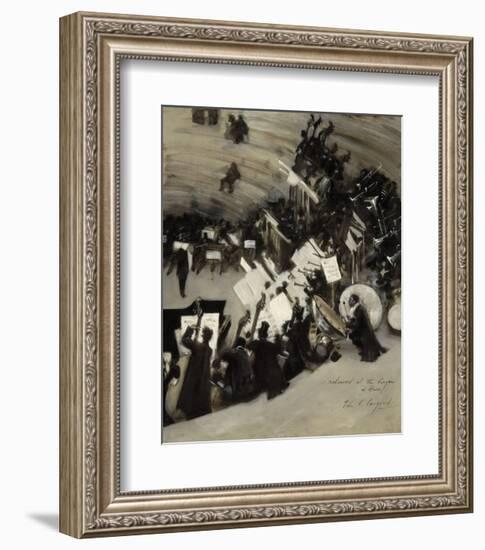 Rehearsal of the Pasdeloup Orchestra at the Cirque d'Hiver, about 1879–80-John Singer Sargent-Framed Art Print