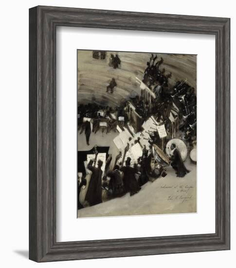 Rehearsal of the Pasdeloup Orchestra at the Cirque d'Hiver, about 1879–80-John Singer Sargent-Framed Art Print