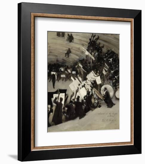 Rehearsal of the Pasdeloup Orchestra at the Cirque d'Hiver, about 1879–80-John Singer Sargent-Framed Art Print