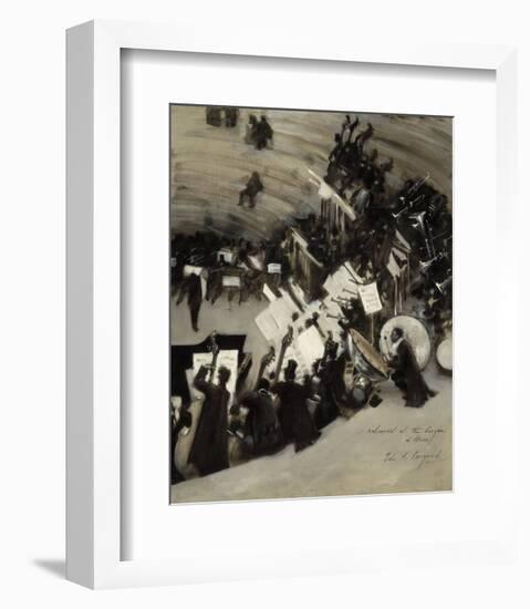 Rehearsal of the Pasdeloup Orchestra at the Cirque d'Hiver, about 1879–80-John Singer Sargent-Framed Art Print