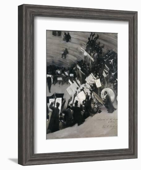 Rehearsal of the Pasdeloupe Orchestra-John Singer Sargent-Framed Giclee Print