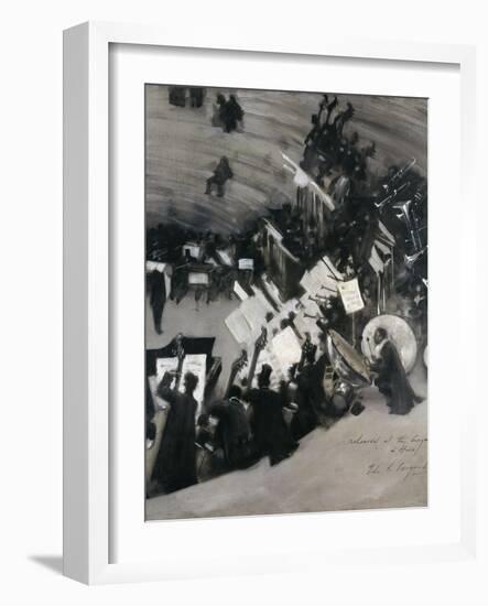 Rehearsal of the Pasdeloupe Orchestra-John Singer Sargent-Framed Giclee Print