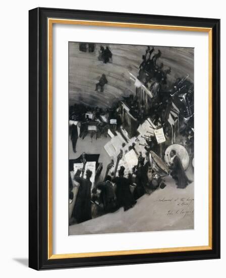 Rehearsal of the Pasdeloupe Orchestra-John Singer Sargent-Framed Giclee Print