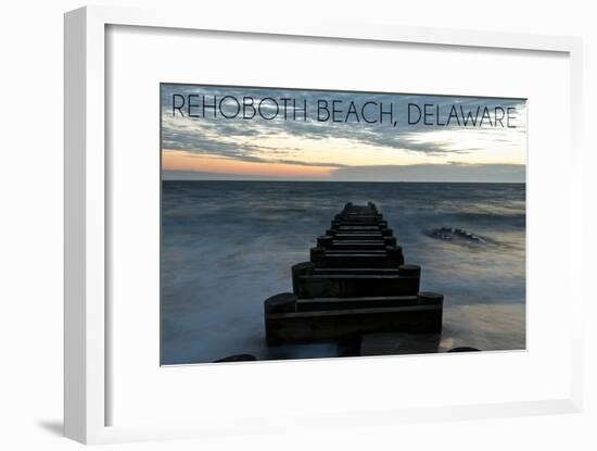 Rehoboth Beach, Delaware - Old Ride-Lantern Press-Framed Art Print