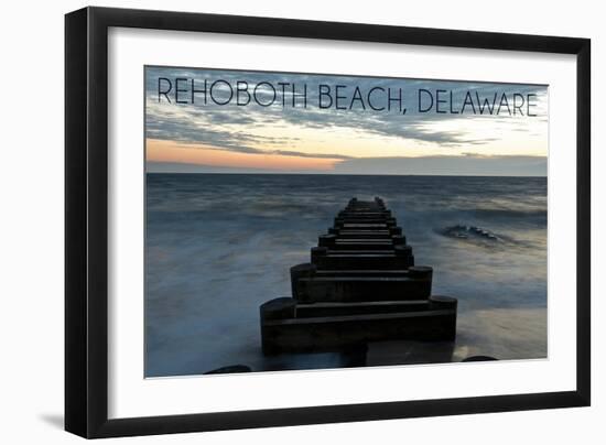 Rehoboth Beach, Delaware - Old Ride-Lantern Press-Framed Art Print