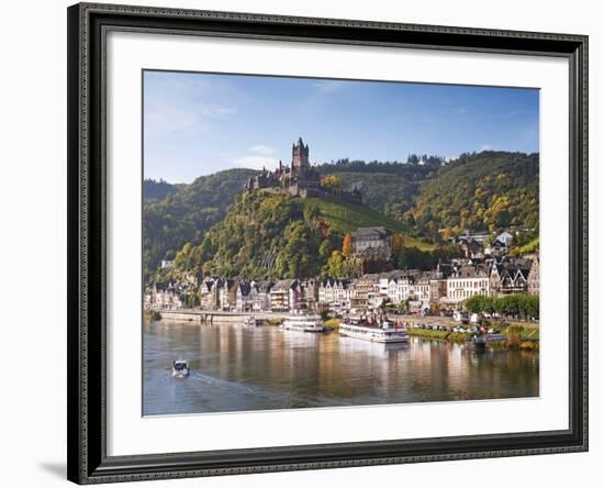 Reichsburg Castel, Cochem, Moselle River, Rhineland-Palatinate, Germany, Europe-Gavin Hellier-Framed Photographic Print