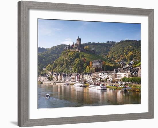 Reichsburg Castel, Cochem, Moselle River, Rhineland-Palatinate, Germany, Europe-Gavin Hellier-Framed Photographic Print