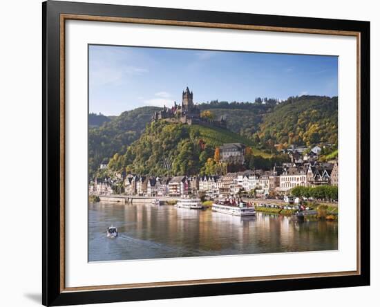 Reichsburg Castel, Cochem, Moselle River, Rhineland-Palatinate, Germany, Europe-Gavin Hellier-Framed Photographic Print