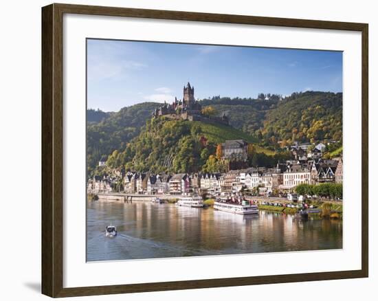 Reichsburg Castel, Cochem, Moselle River, Rhineland-Palatinate, Germany, Europe-Gavin Hellier-Framed Photographic Print