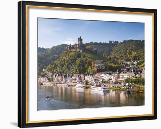 Reichsburg Castel, Cochem, Moselle River, Rhineland-Palatinate, Germany, Europe-Gavin Hellier-Framed Photographic Print