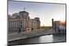 Reichstag at Sundown, Berlin, Germany-Markus Lange-Mounted Photographic Print