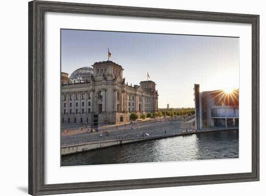 Reichstag at Sundown, Berlin, Germany-Markus Lange-Framed Photographic Print