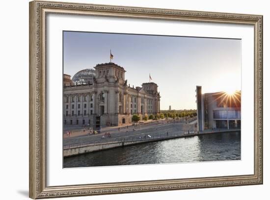 Reichstag at Sundown, Berlin, Germany-Markus Lange-Framed Photographic Print