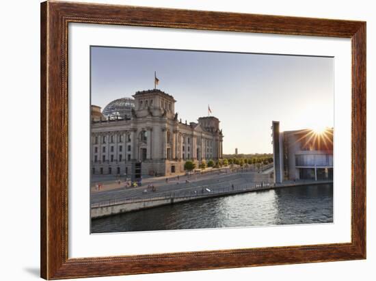 Reichstag at Sundown, Berlin, Germany-Markus Lange-Framed Photographic Print