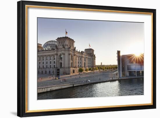 Reichstag at Sundown, Berlin, Germany-Markus Lange-Framed Photographic Print