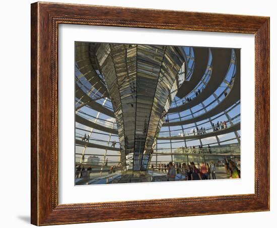 Reichstag Building, Designed by Sir Norman Foster, Berlin, Germany-Neale Clarke-Framed Photographic Print