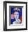 Reigning Queens: Queen Elizabeth II of the United Kingdom, 1985 (blue)-Andy Warhol-Framed Art Print