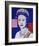 Reigning Queens: Queen Elizabeth II of the United Kingdom, 1985 (blue)-Andy Warhol-Framed Art Print