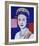 Reigning Queens: Queen Elizabeth II of the United Kingdom, 1985 (blue)-Andy Warhol-Framed Giclee Print