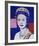 Reigning Queens: Queen Elizabeth II of the United Kingdom, 1985 (blue)-Andy Warhol-Framed Giclee Print