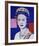 Reigning Queens: Queen Elizabeth II of the United Kingdom, 1985 (blue)-Andy Warhol-Framed Giclee Print