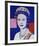 Reigning Queens: Queen Elizabeth II of the United Kingdom, 1985 (blue)-Andy Warhol-Framed Giclee Print