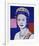 Reigning Queens: Queen Elizabeth II of the United Kingdom, 1985 (blue)-Andy Warhol-Framed Giclee Print