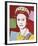 Reigning Queens: Queen Elizabeth II of the United Kingdom, 1985 (dark outline)-Andy Warhol-Framed Art Print