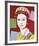 Reigning Queens: Queen Elizabeth II of the United Kingdom, 1985 (dark outline)-Andy Warhol-Framed Art Print