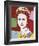 Reigning Queens: Queen Elizabeth II of the United Kingdom, 1985 (dark outline)-Andy Warhol-Framed Art Print