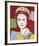 Reigning Queens: Queen Elizabeth II of the United Kingdom, 1985 (dark outline)-Andy Warhol-Framed Art Print