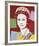 Reigning Queens: Queen Elizabeth II of the United Kingdom, 1985 (dark outline)-Andy Warhol-Framed Art Print