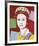 Reigning Queens: Queen Elizabeth II of the United Kingdom, 1985 (dark outline)-Andy Warhol-Framed Art Print