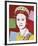 Reigning Queens: Queen Elizabeth II of the United Kingdom, 1985 (dark outline)-Andy Warhol-Framed Art Print