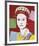 Reigning Queens: Queen Elizabeth II of the United Kingdom, c.1985 (Dark Outline)-Andy Warhol-Framed Giclee Print