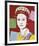 Reigning Queens: Queen Elizabeth II of the United Kingdom, c.1985 (Dark Outline)-Andy Warhol-Framed Giclee Print