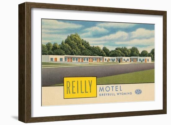 Reilly Motel, Greybull, Wyoming-null-Framed Art Print