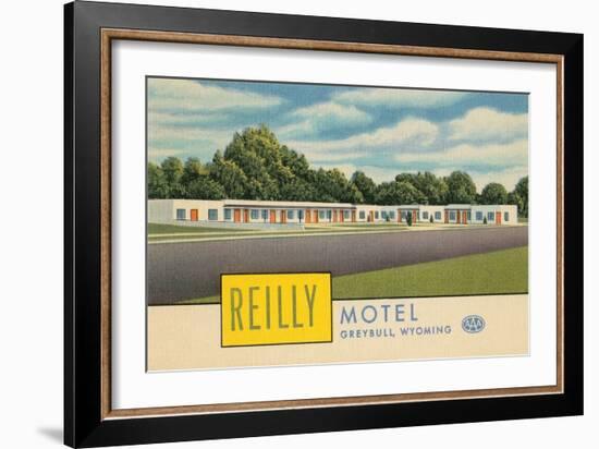 Reilly Motel, Greybull, Wyoming-null-Framed Art Print