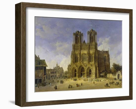 Reims Cathedral, 1833-Domenico Quaglio-Framed Giclee Print